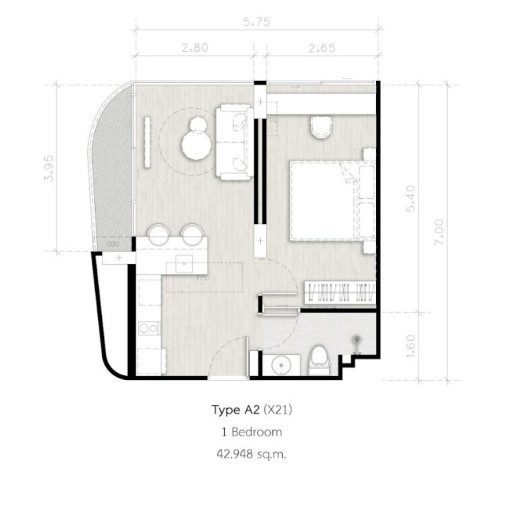 Secret Garden, 1 bedroom apartments - from 35 m² to 56 m²