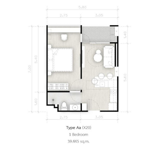 Secret Garden, 1 bedroom apartments - from 35 m² to 56 m²