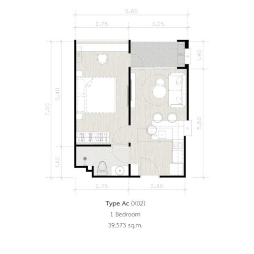 Secret Garden, 1 bedroom apartments - from 35 m² to 56 m²
