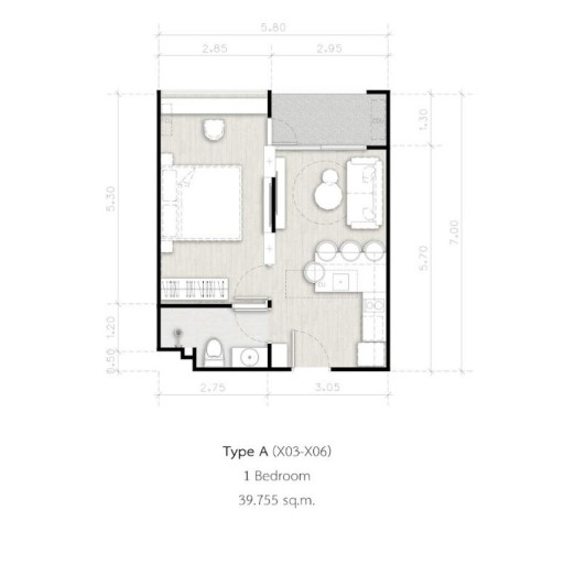 Secret Garden, 1 bedroom apartments - from 35 m² to 56 m²