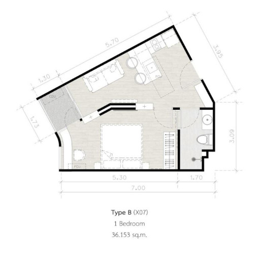 Secret Garden, 1 bedroom apartments - from 35 m² to 56 m²