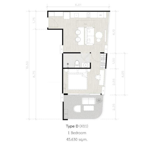 Secret Garden, 1 bedroom apartments - from 35 m² to 56 m²